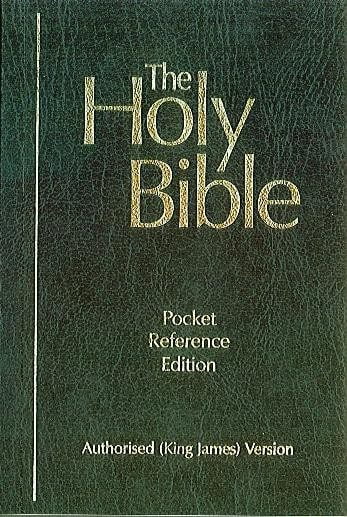 KJV Pocket Reference Bible, Soft vinyl grey