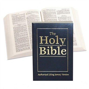 KJV Royal Ruby, blue vinyl paperback