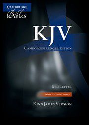 KJV Cameo Reference Bible, Brpwn Calfskin Leather