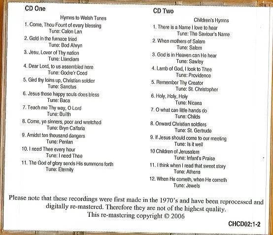 Cherith Hymns Number 2 (CD)
