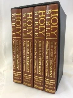 Large Print Bible (4 vol set)